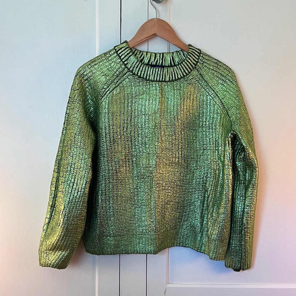 Scoop NYC Green Sweater Set